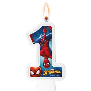 Vela Numeral Spider Man -  Regina Festas 1