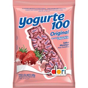 Bala Yogurte 100 600G Morango Dori